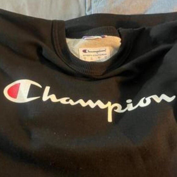 Black Mens Champion Sweater Size M - Picture 1 of 2